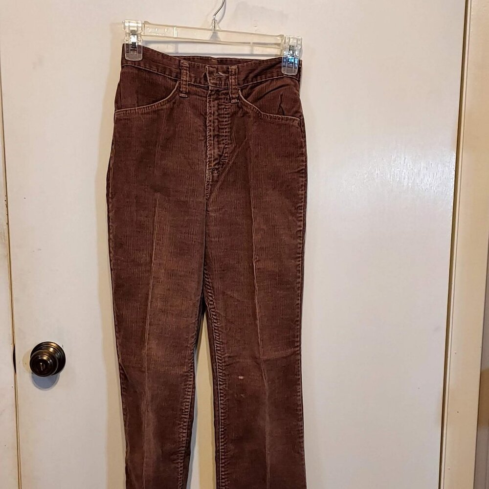 Vintage U.S. Wear Authentic Womans Corduroy Pants Sz 5/6 Straight Leg Pockets